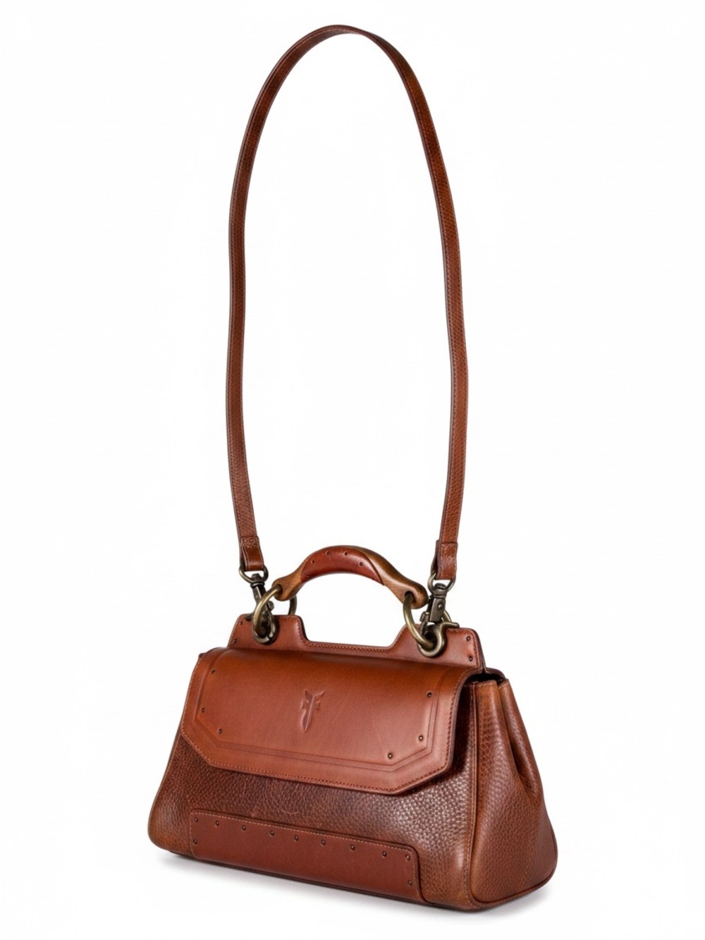 Frye Luggage Leather Top-Handle Shoulder Bag